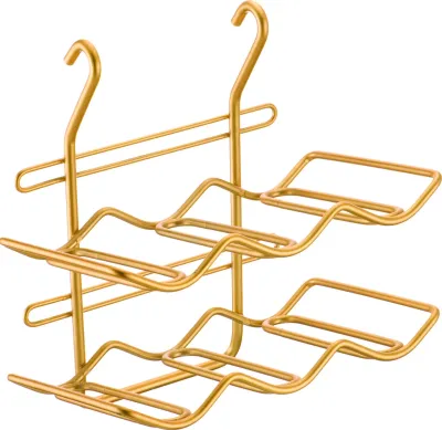 Полиця на рейлінг Lemi для пляшок матове золото (31809)