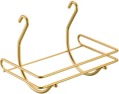 Полиця на рейлінг Lemi для паперових рушників матове золото (33009)