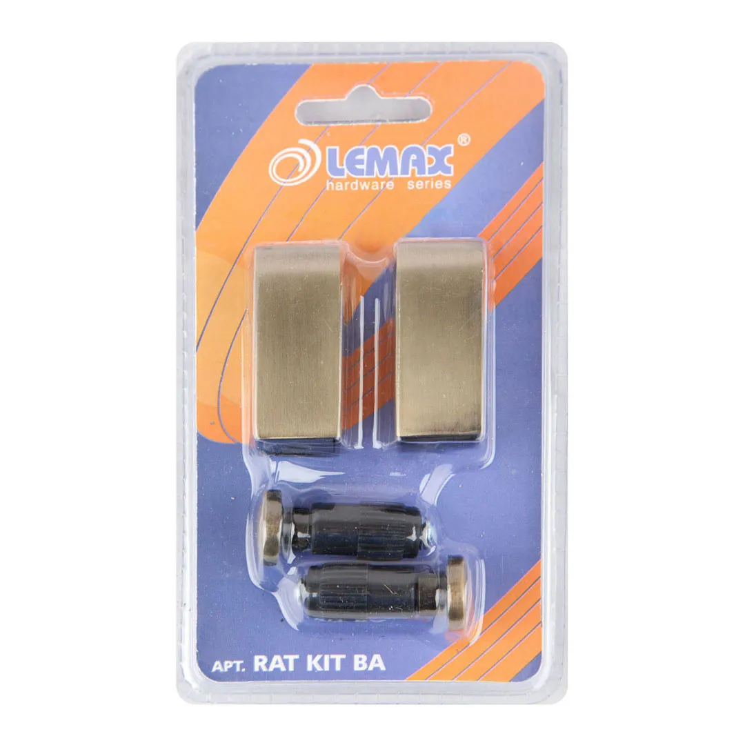Комплект заглушка та тримач для рейлінгу Lemax бронза (RAT KIT BA)