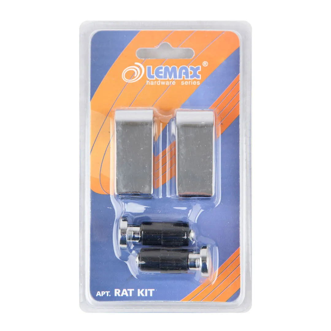 Комплект заглушка та тримач для рейлінгу Lemax хром (RAT KIT)