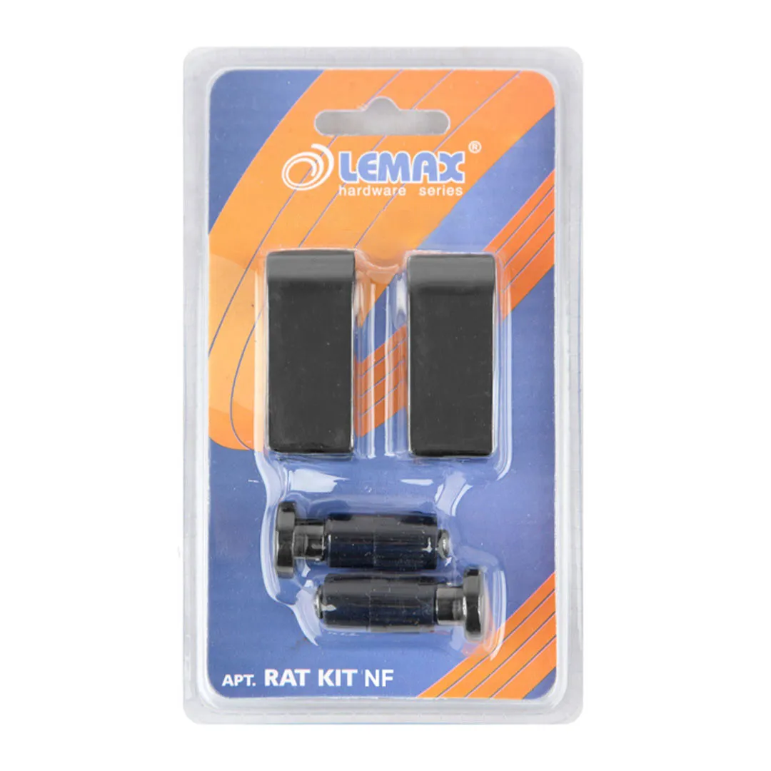 Комплект заглушка та тримач Lemax для рейлінгу чорний нікель (RAT KIT NF)
