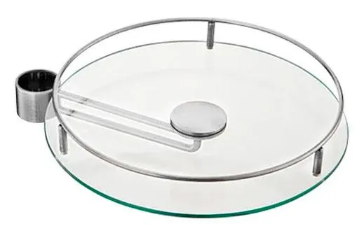 Полиця скляна Lemax з тримачем хром 38x38x7 см (STBS350)