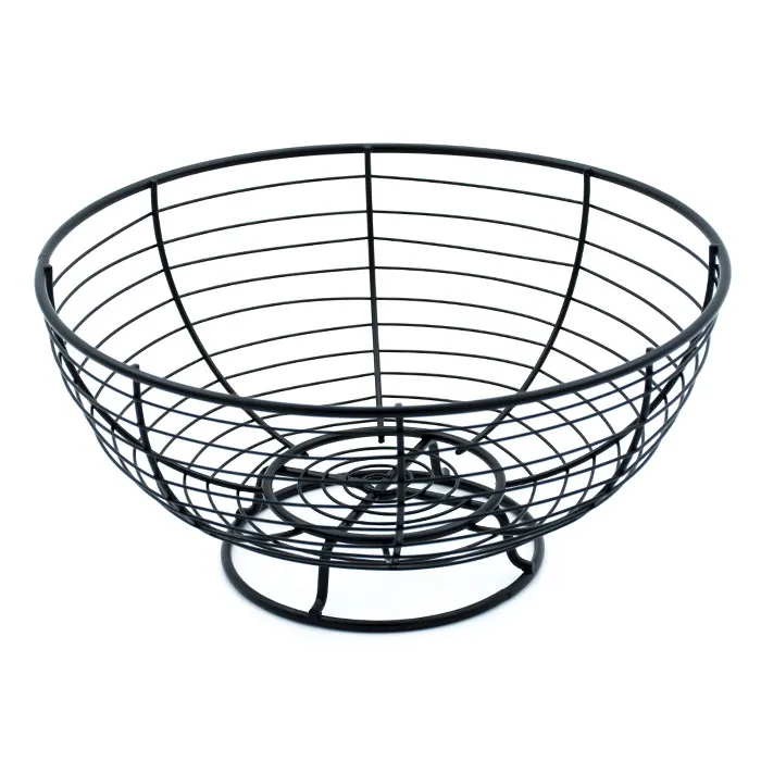 Ваза для фруктів Lemax матова чорна 24x24x12 см (LF-2002287 BL)