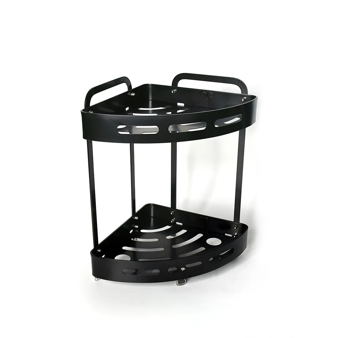 Полиця двоярусна Homax матова чорна 24x24x36 см (EBA-3520 BL)