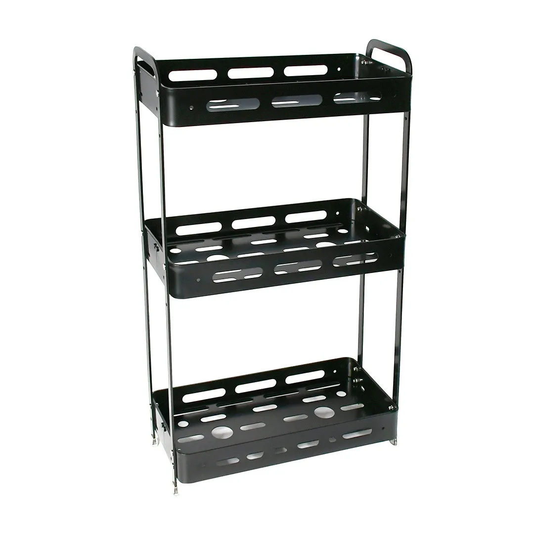 Полиця триярусна Homax прямокутна чорна матова 33x15,5x57 см (EBA-3550 BL)