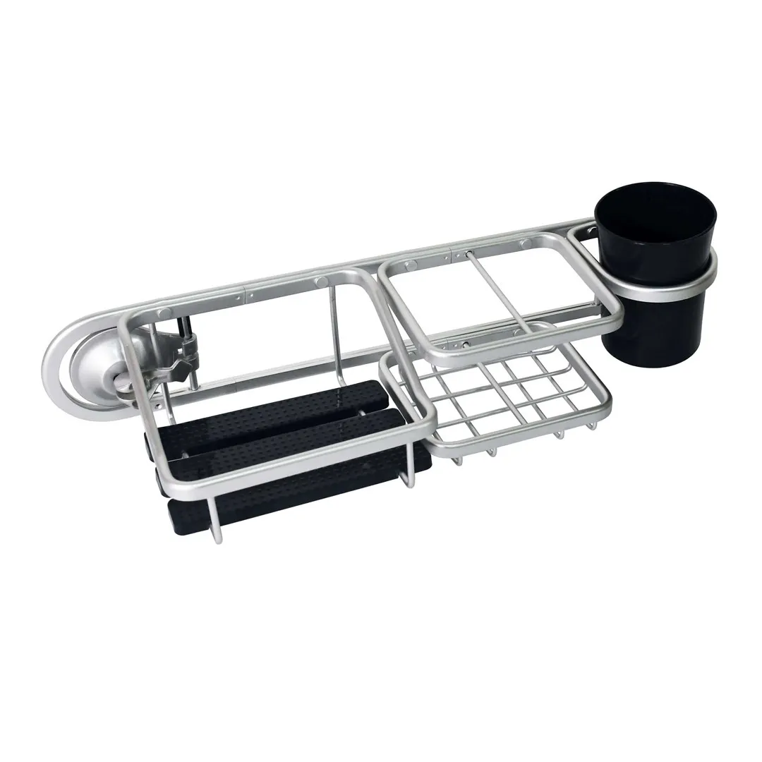 Полиця для ванної кімнати Lemax на присосках алюмінієва 46x14x12 см (EBA-3174 AL)