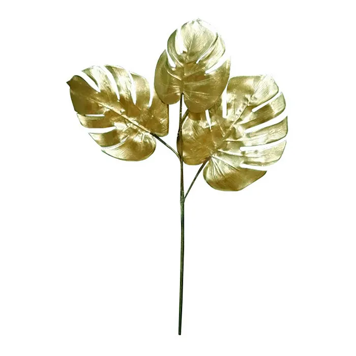 Штучна гілка Engard Monstera золота 65 см (TW-20)