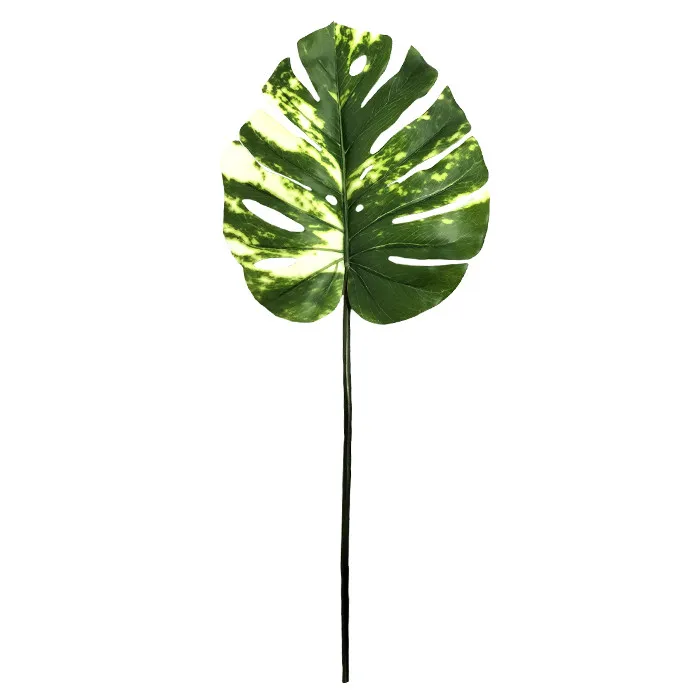 Штучне листя Engard Monstera Alba зелене 73 см (TW-54)