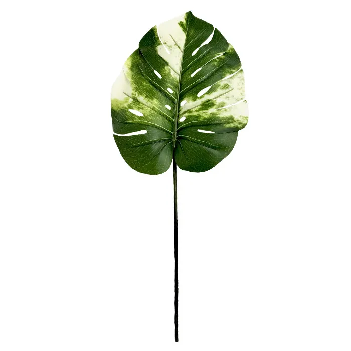 Штучне листя Engard Monstera Alba зелене 78 см (TW-55)
