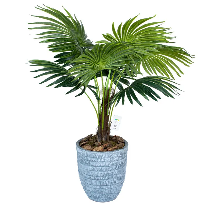 Штучна рослина Engard Fan Palm 120 см в кашпо (DW-2779-1)