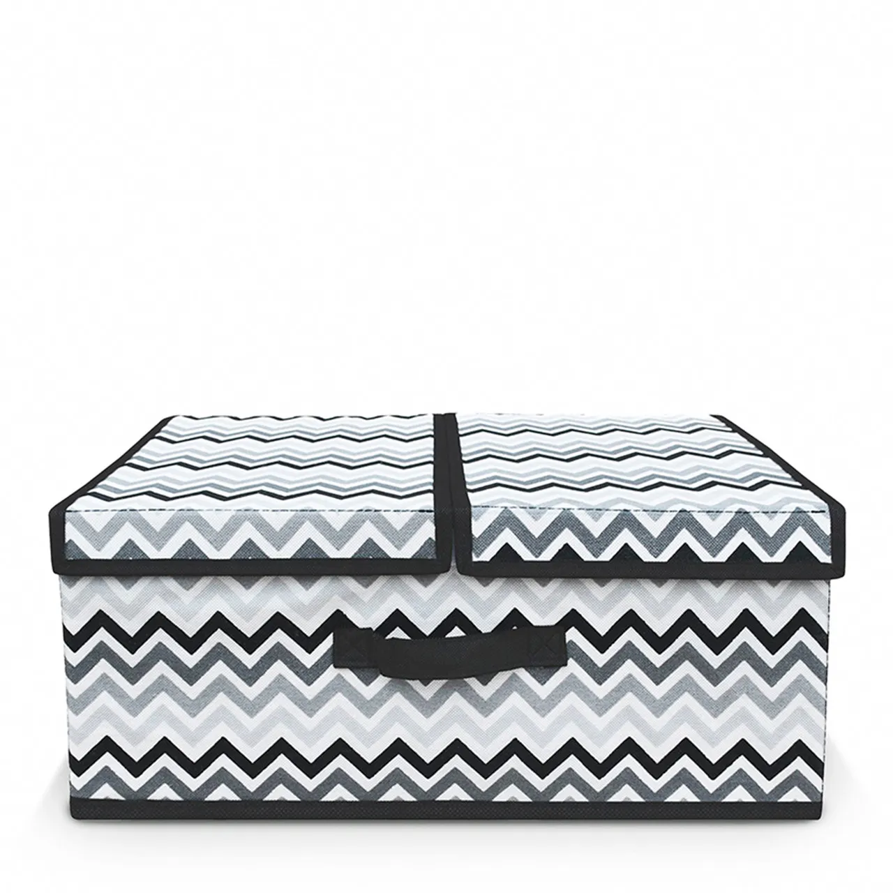 Короб для зберігання Handy Home Zigzag чорно-білий 50x30x20 см (ZSH-08)