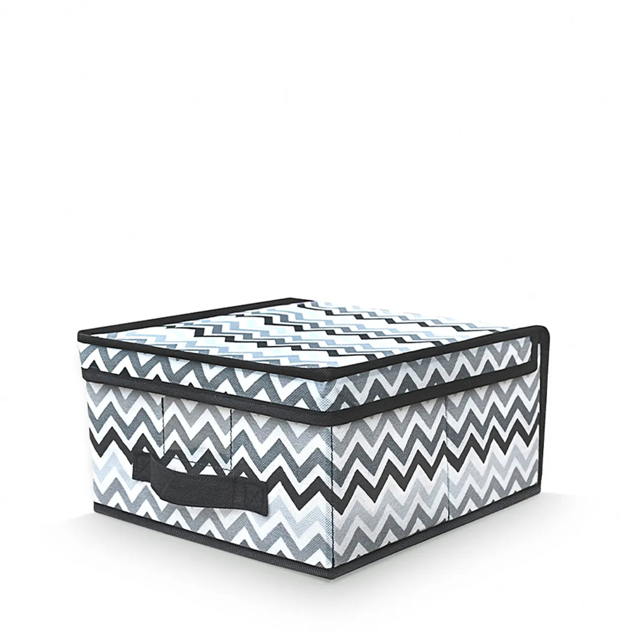Короб для зберігання Handy Home Zigzag чорно-білий 30x28x15 см (ZSH-02)