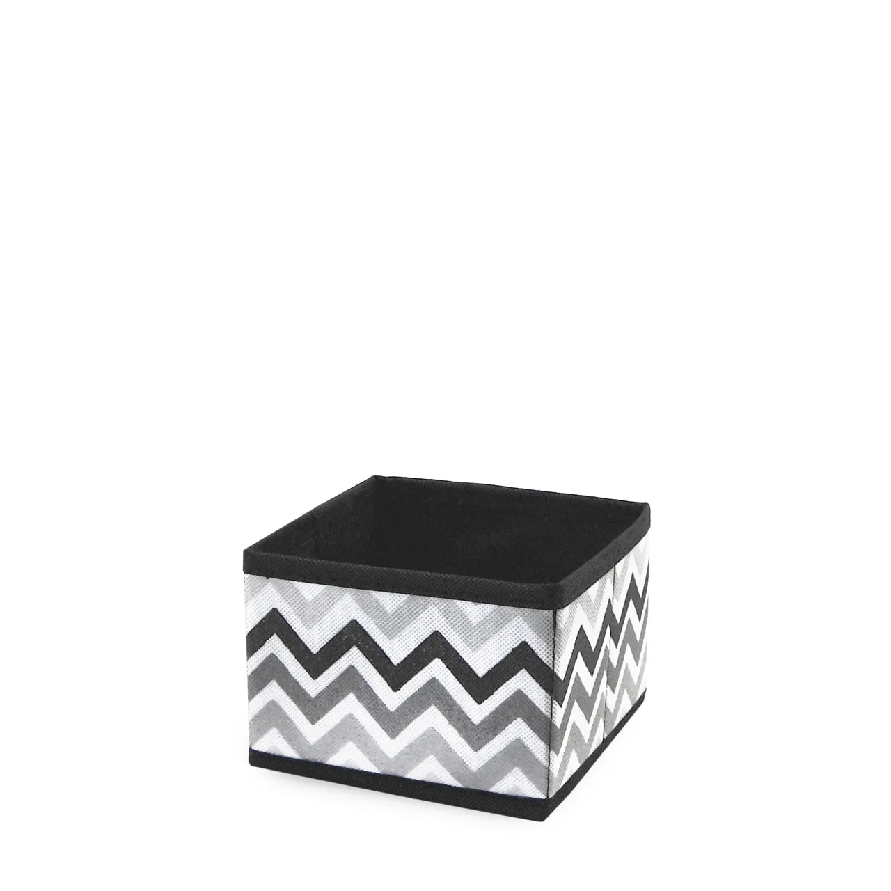 Короб для зберігання Handy Home Zigzag чорно-білий 14х14х10 см (ZSH-09)