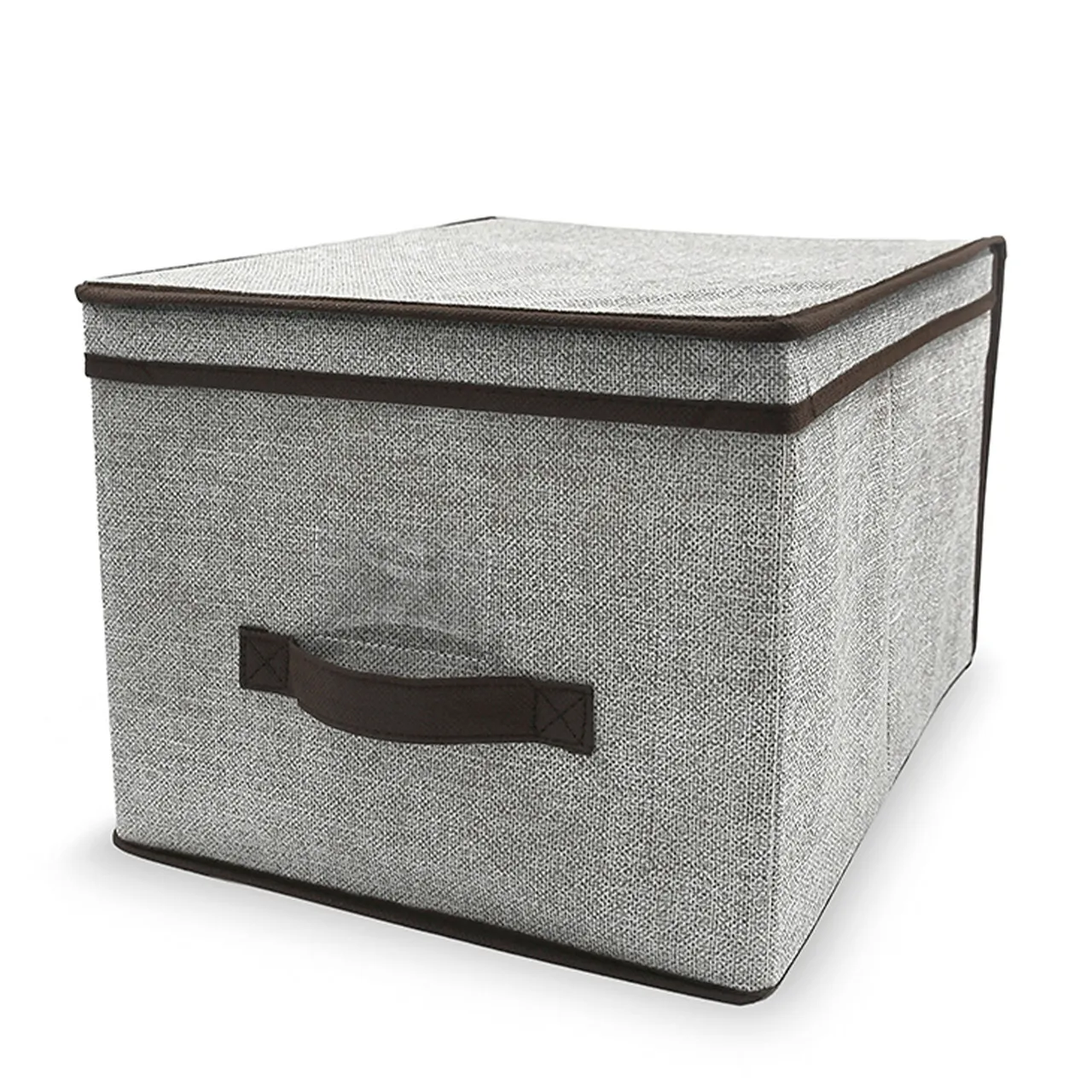 Короб для зберігання Handy Home сірий з кришкою 30x40x25 см (ESH06)