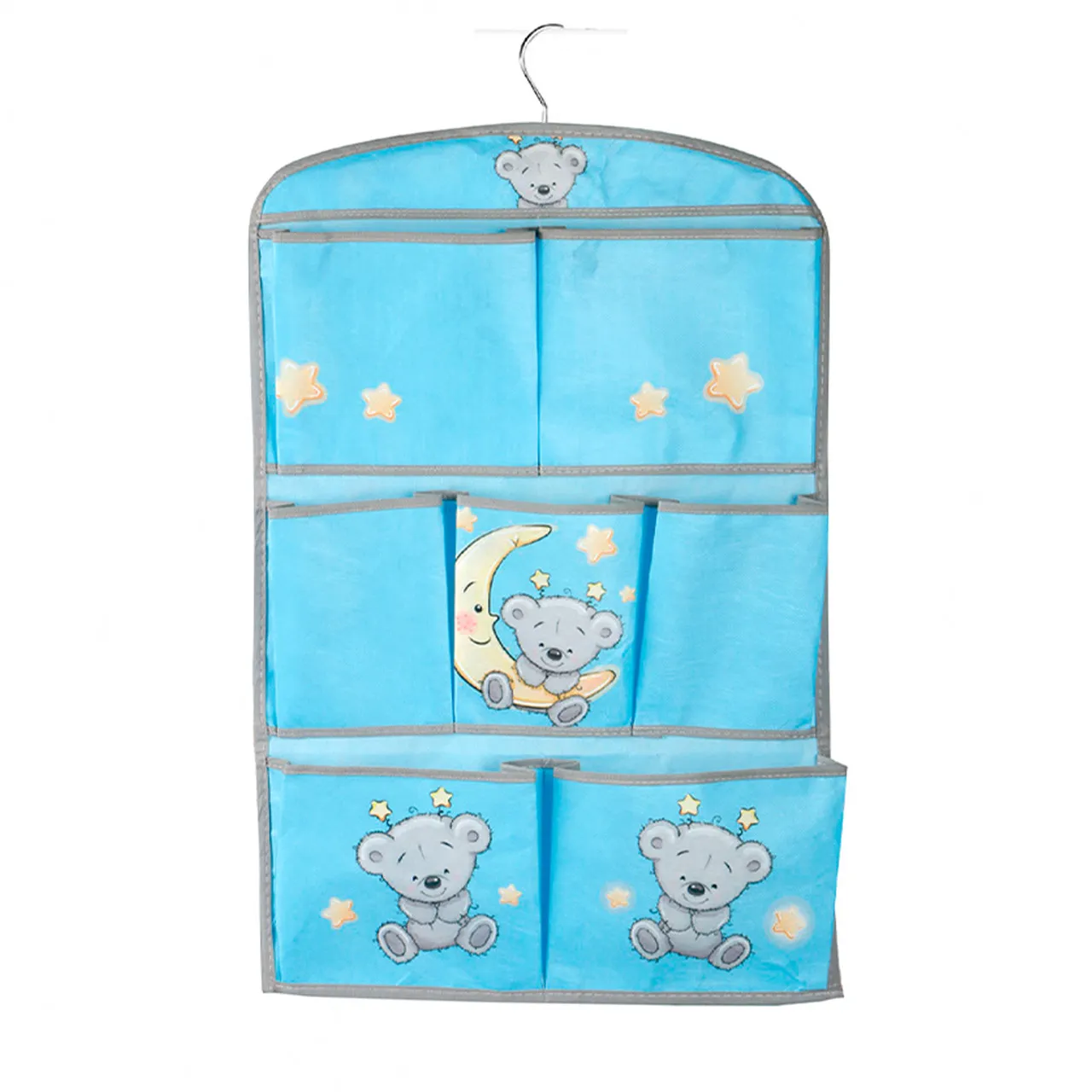 Кофр підвісний Handy Home Ведмедик блакитний 7 секцій 40х60 см (UC-105)