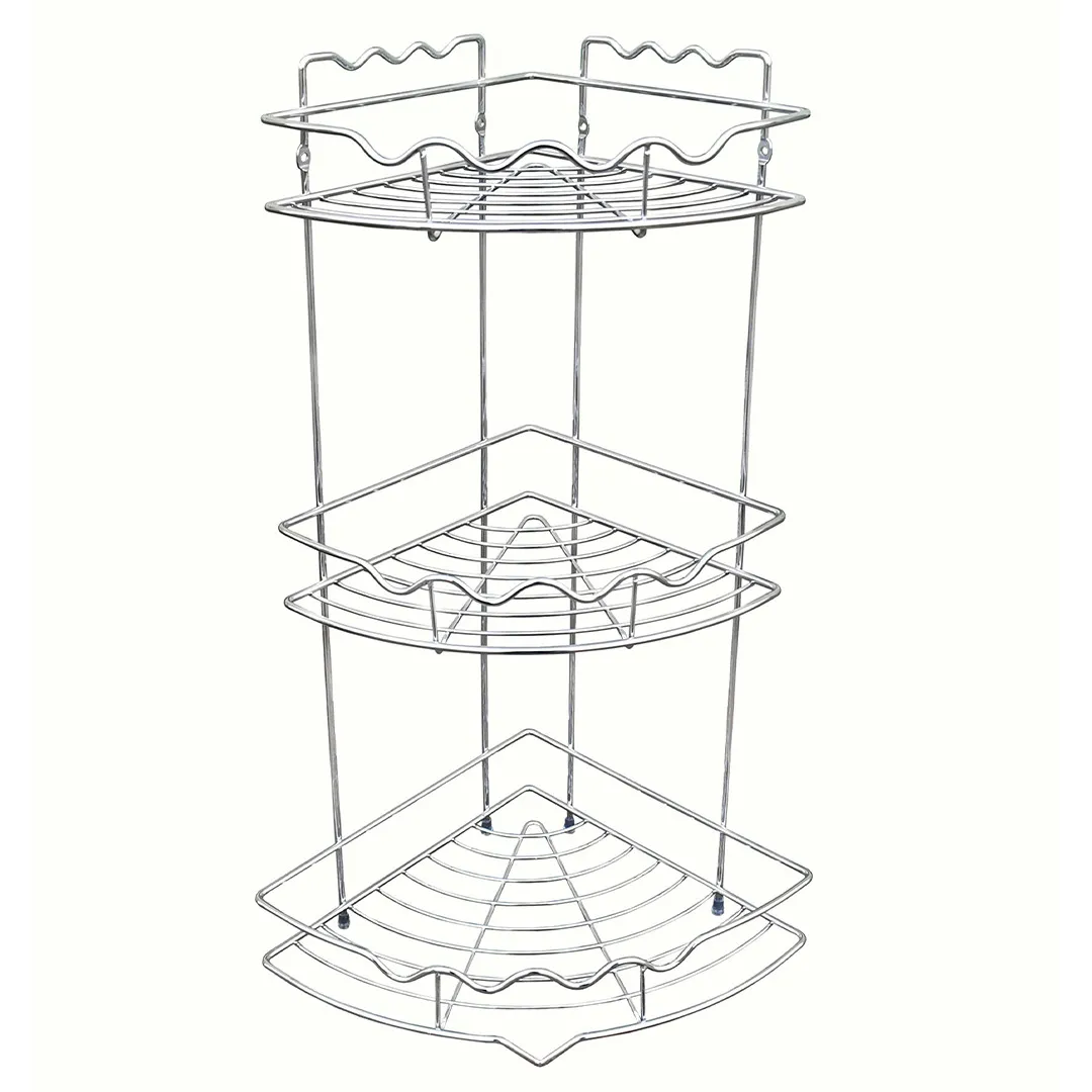 Полиця триярусна Homax хром 25,5x25,5x56 см (EBA-436)