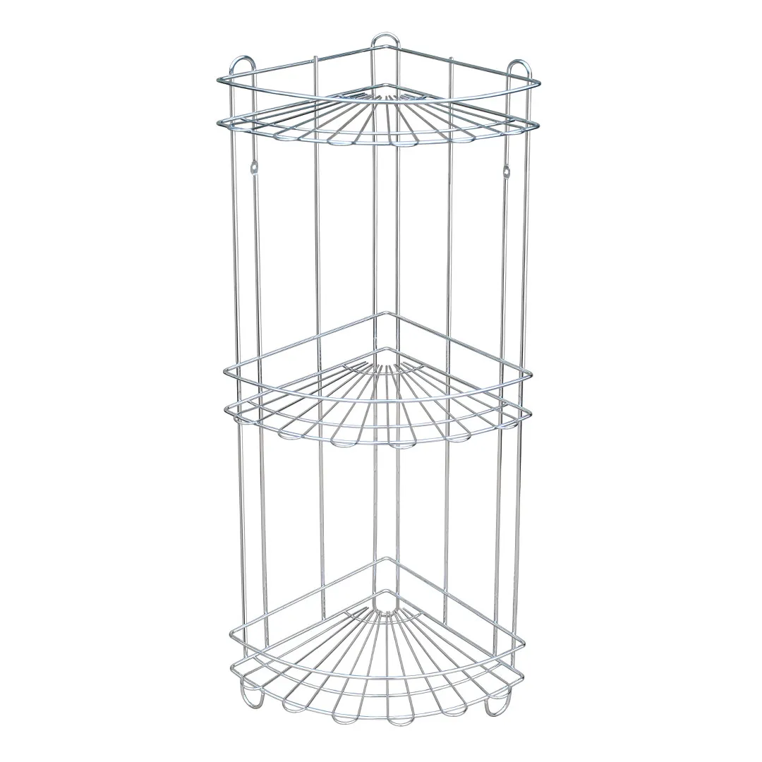 Полиця триярусна Homax хром 22x22x66 см (EBA-431)